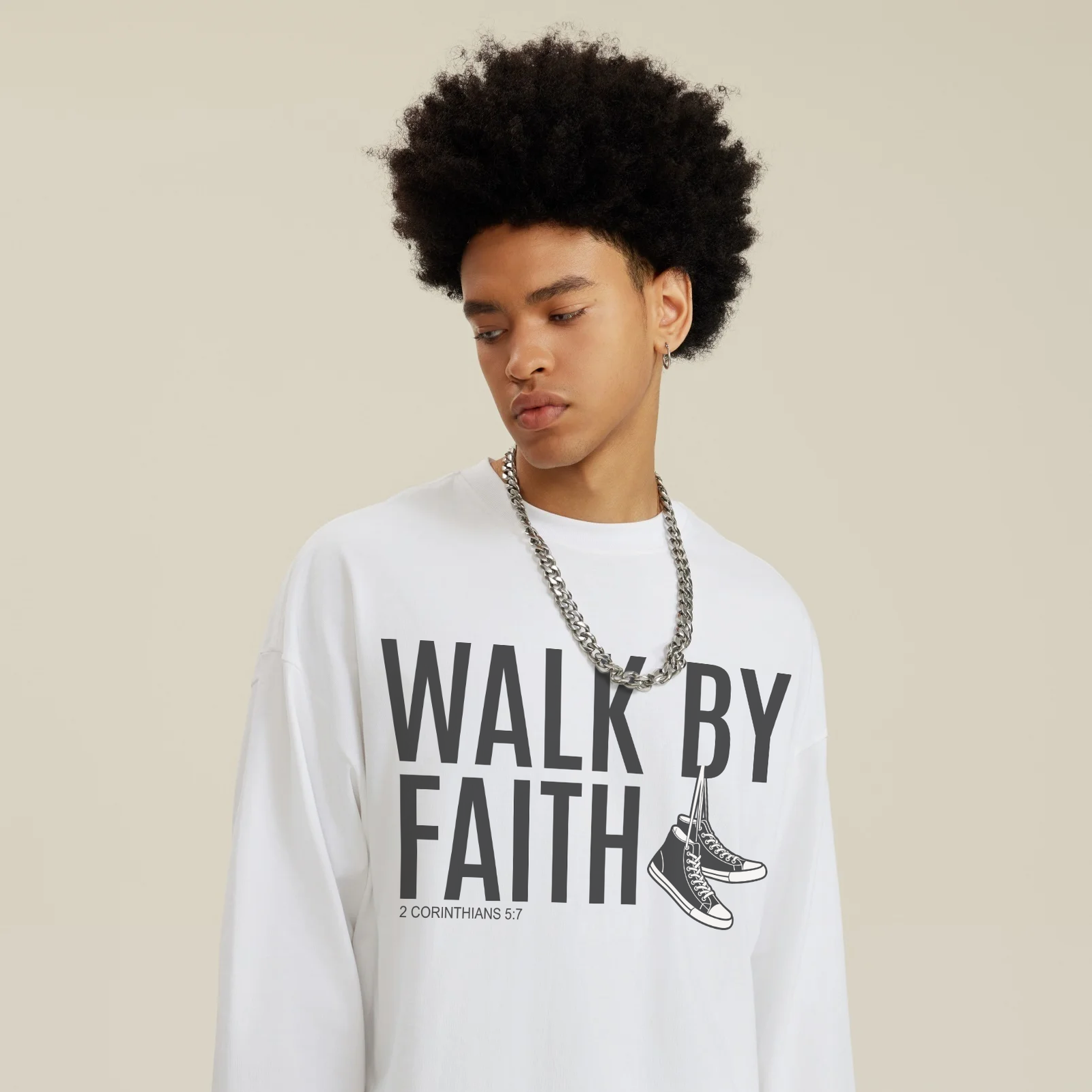 Walk By Faith Oversized Long Sleeve - Image 5