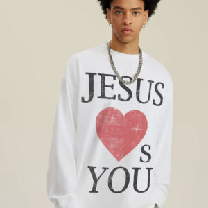 Jesus Loves You Oversized Long Sleeve - Image 3