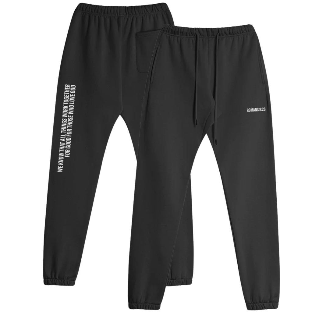 Romans 8:28 Fleece Lined Sweats