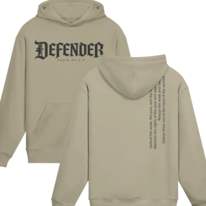 Defender&mdash;Psalm 82:3-4 Oversized Hoodie - Image 3