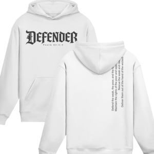 Defender&mdash;Psalm 82:3-4 Oversized Hoodie - Image 4