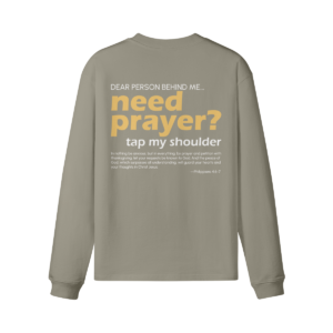 Need Prayer? Oversized Long Sleeve - Image 1