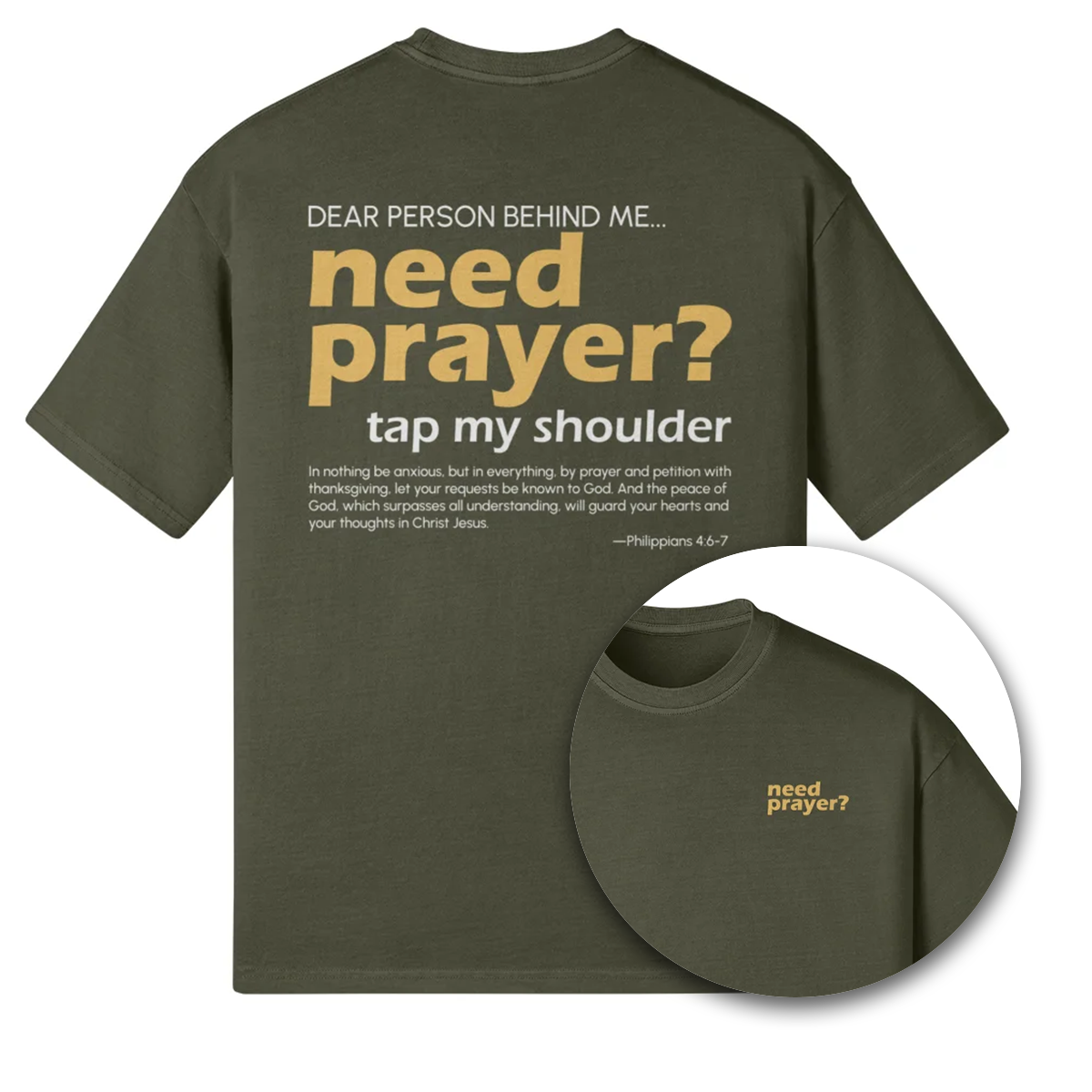 Need Prayer? Oversized Tee - Image 3