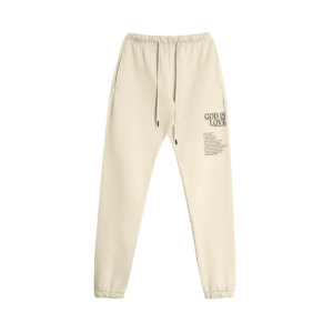 God is Love Fleece Joggers - Image 4