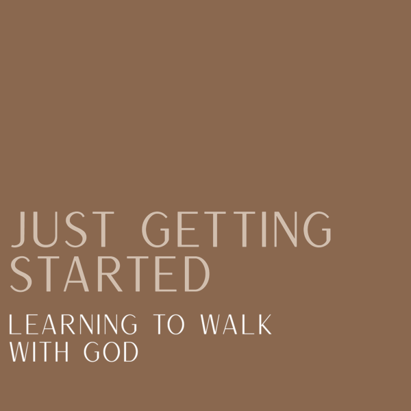 Just Getting Started: Learning to walk with God