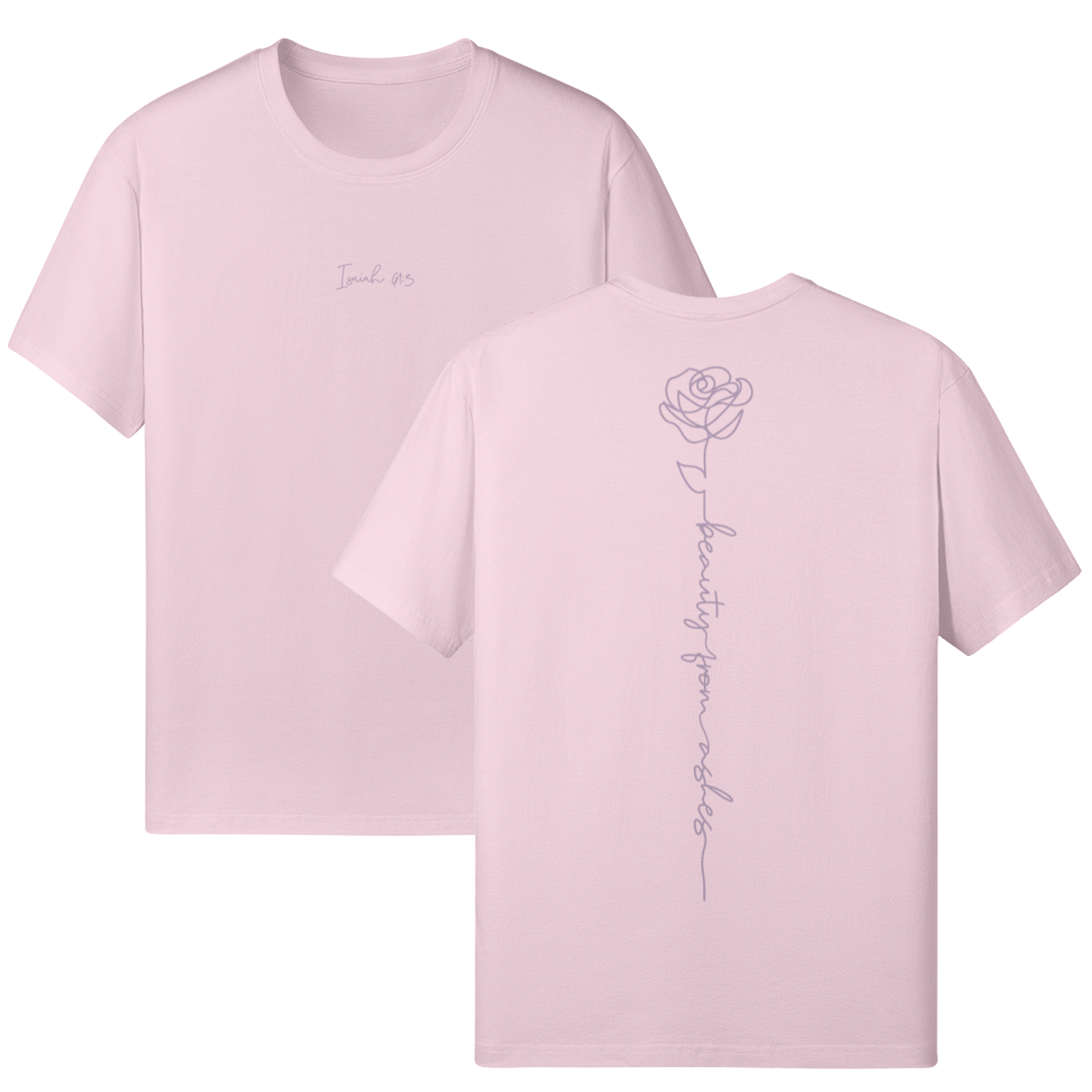 Isaiah 61:3&mdash;Beauty From Ashes Classic Fit Tee - Image 5