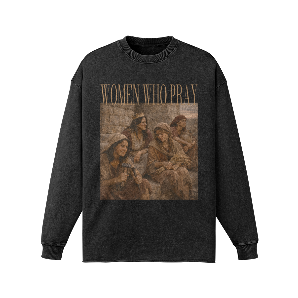 Women Who Pray Oversized Long Sleeve - Image 1
