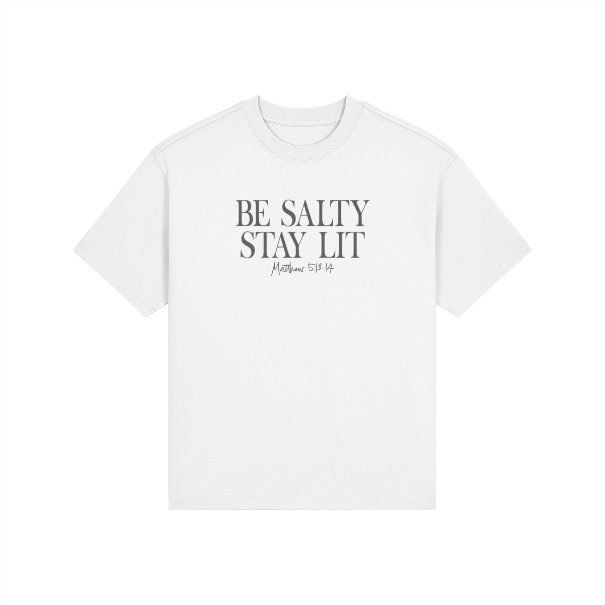 Be Salty Stay Lit High-Wasted Classic Fit Tee - Image 4