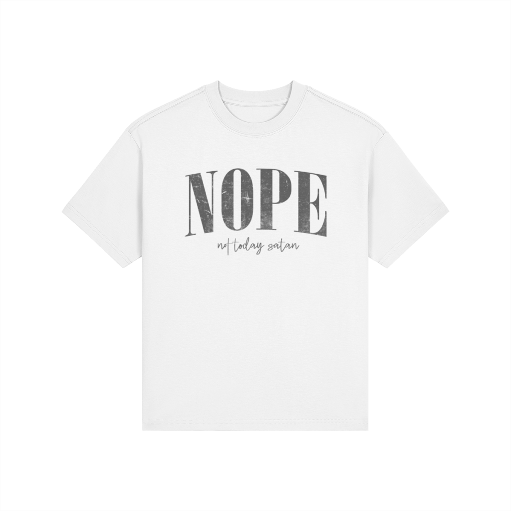 NOPE, Not Today Satan High-Wasted Classic Fit Tee