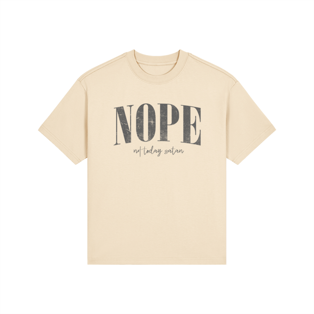 NOPE, Not Today Satan High-Wasted Classic Fit Tee