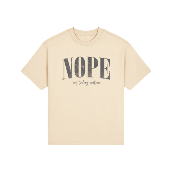 NOPE, Not Today Satan High-Wasted Classic Fit Tee