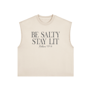 Be Salty Stay Lit Boxy Cropped Tank