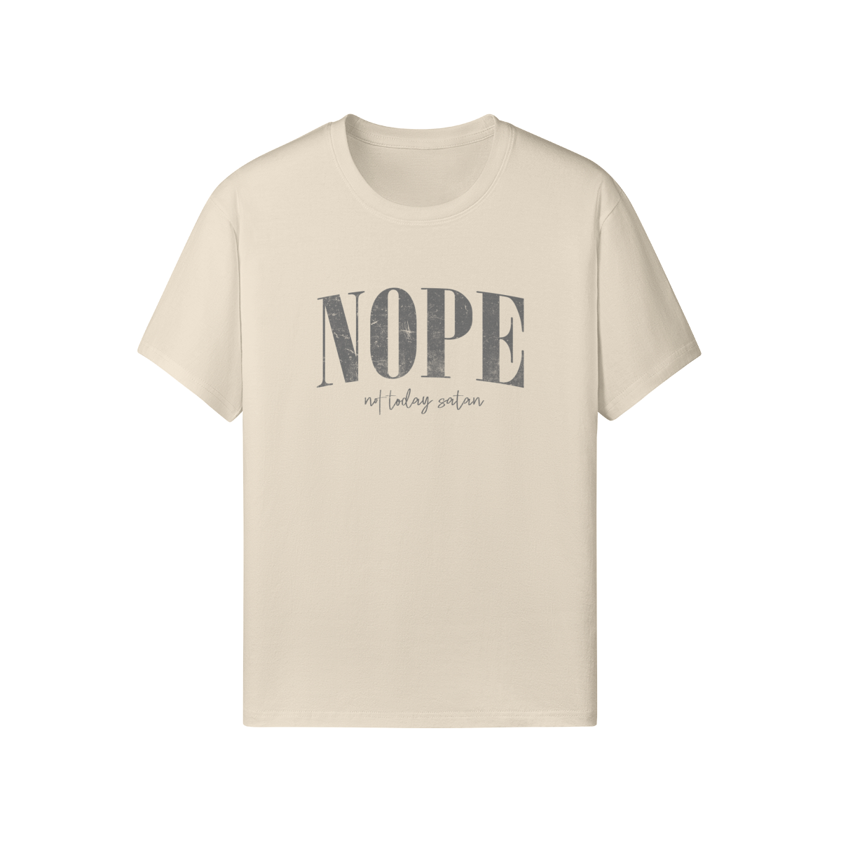 Nope Not Today Satan Classic Fit Tee - Image 1