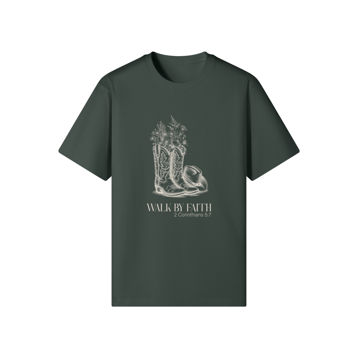 Walk By Faith Classic Fit Tee - Image 3