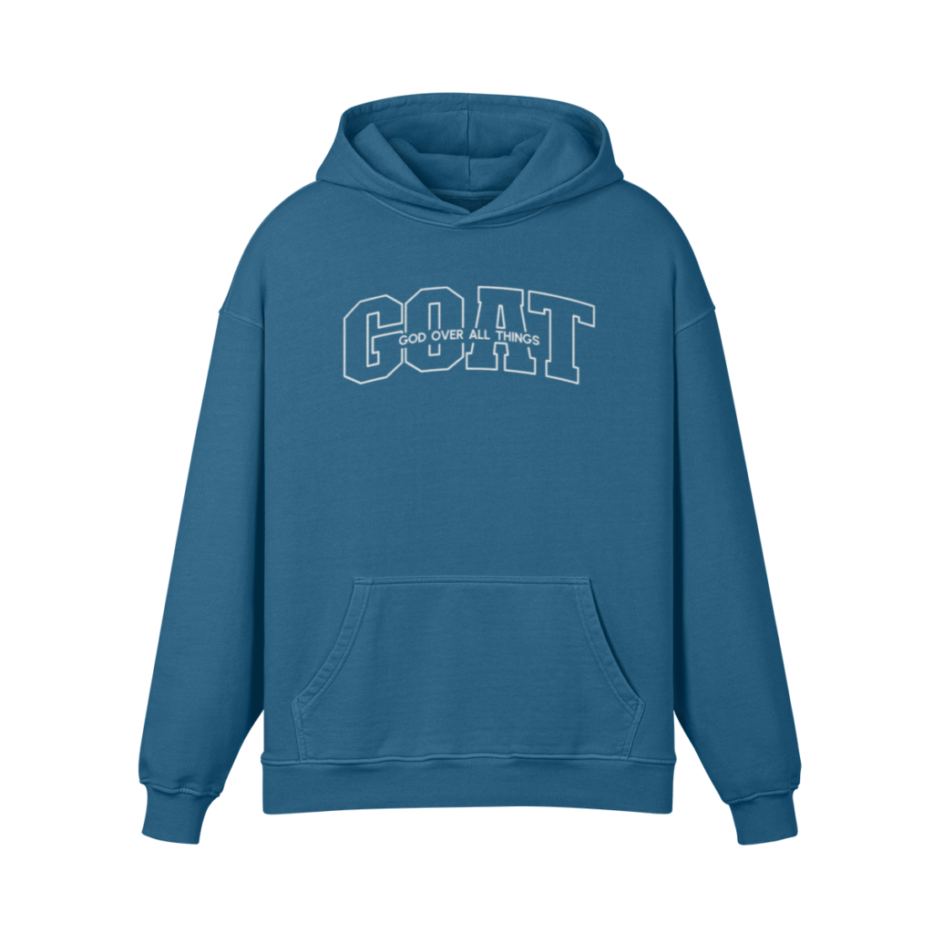 GOAT&mdash;God Over All Things (Embroidered) Hoodie