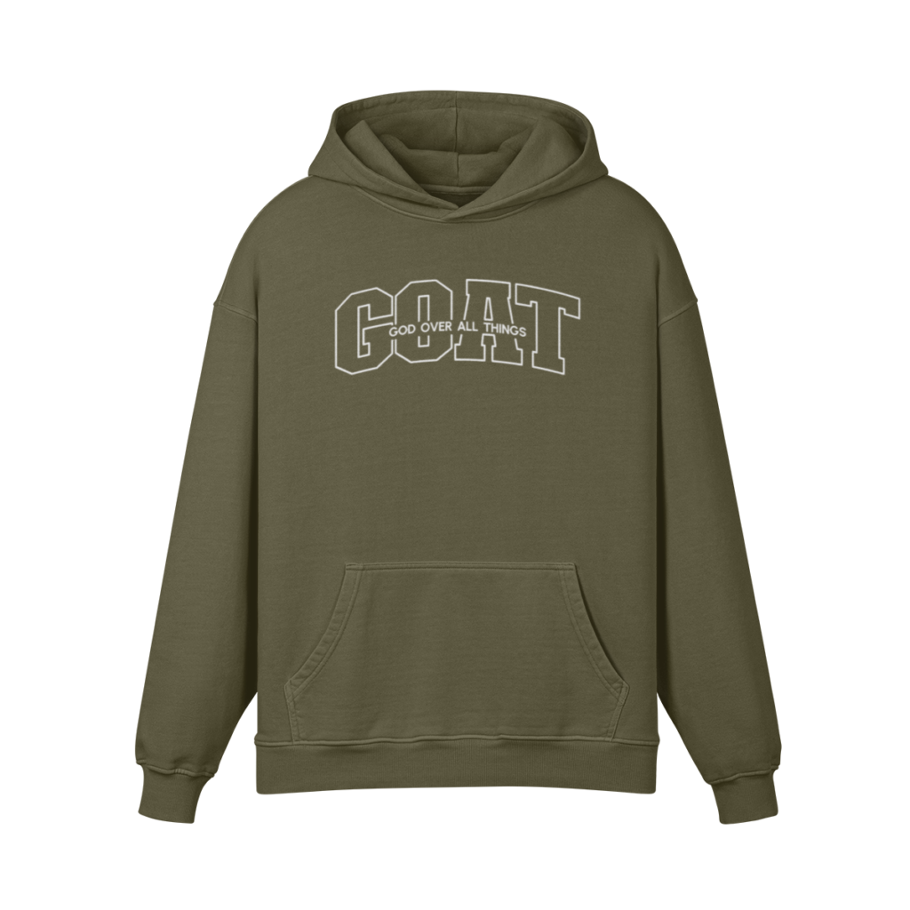 GOAT—God Over All Things (Embroidered) Hoodie