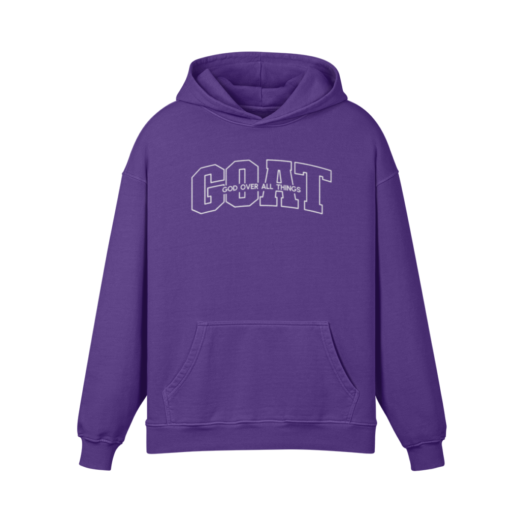 GOAT&mdash;God Over All Things (Embroidered) Hoodie
