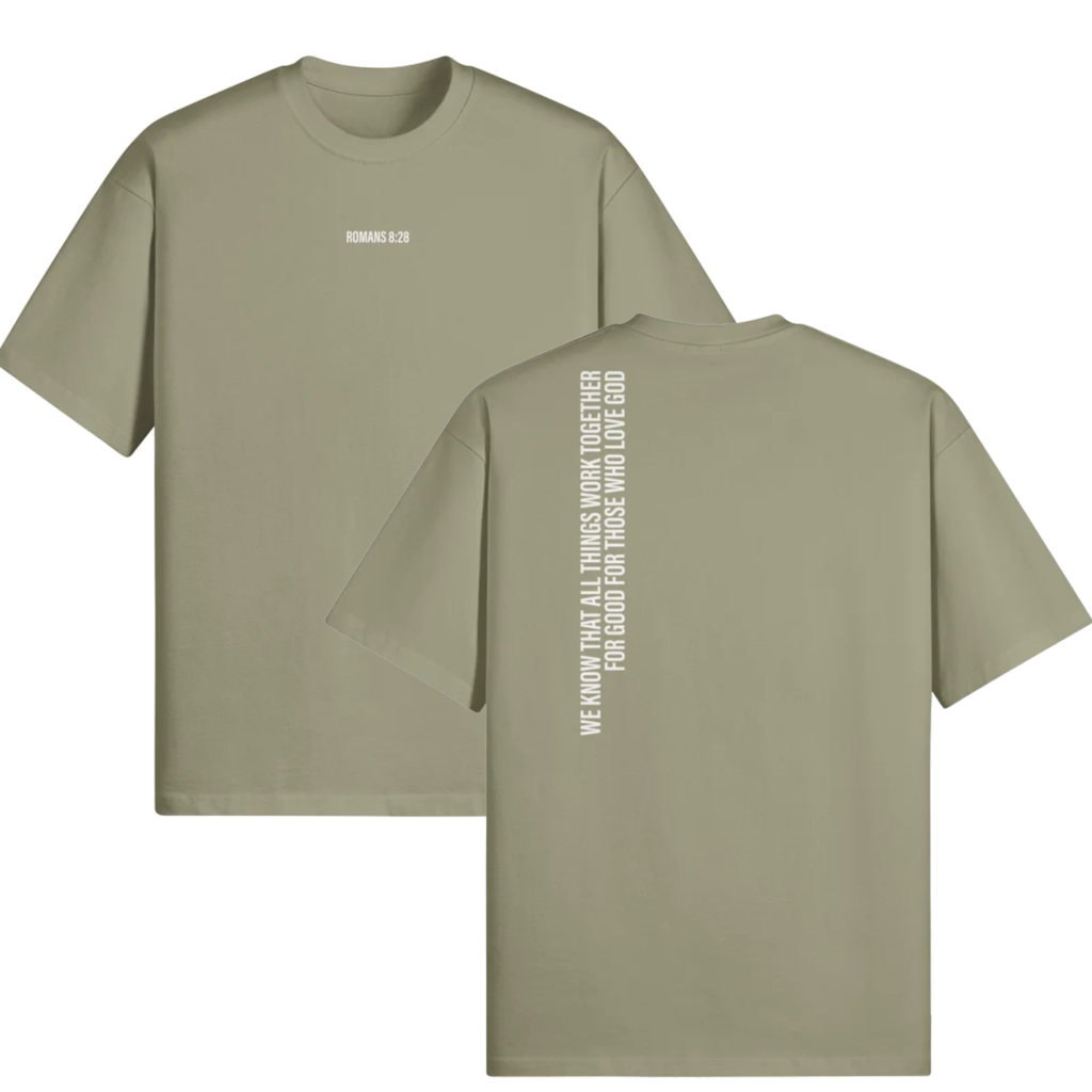Romans 8:28 Oversized Tee