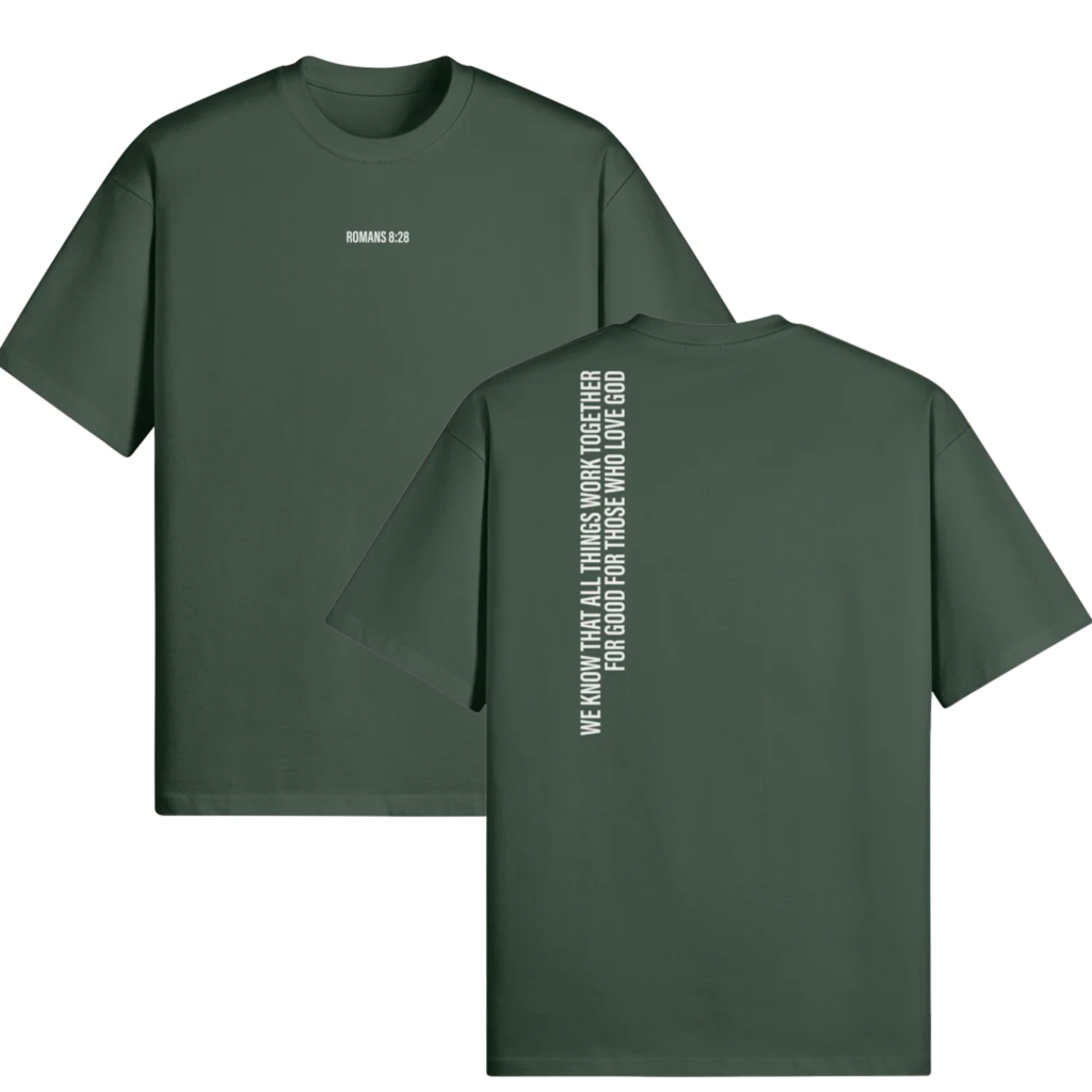 Romans 8:28 Oversized Tee
