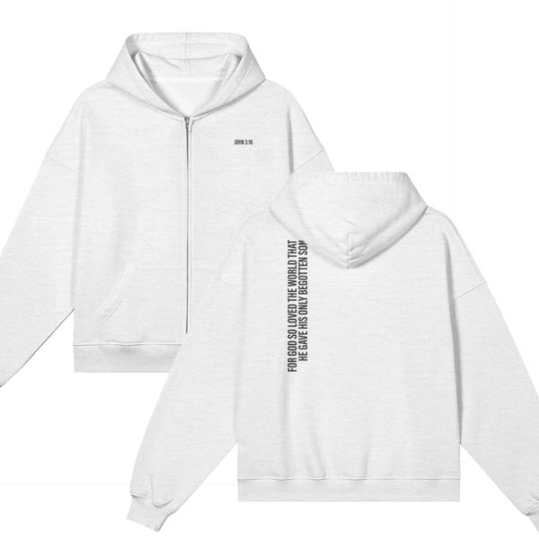 John 3:16 Zip-up Hoodie