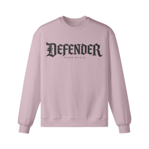 Defender&mdash;Psalm 82:3-4 Oversized Crew - Image 1