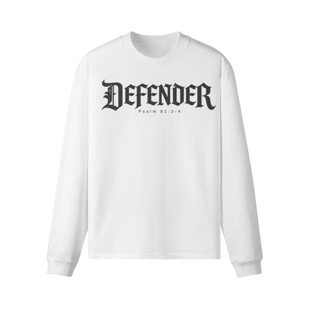 Defender—Psalm 82:3-4 Oversized Long Sleeve