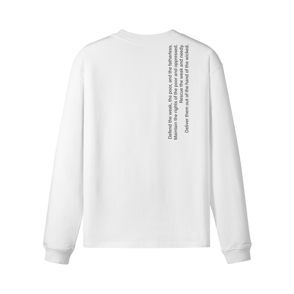 Defender&mdash;Psalm 82:3-4 Oversized Long Sleeve