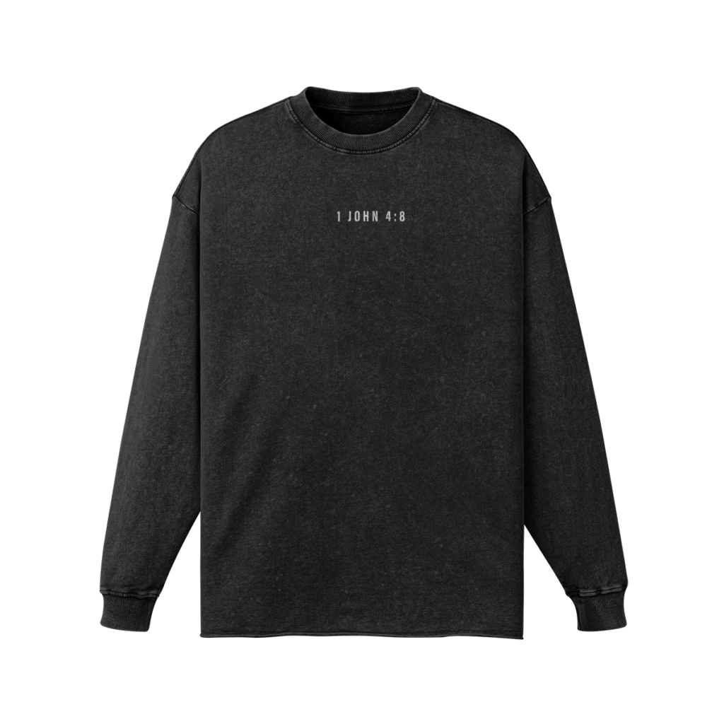 1 John 4:8 Oversized Long Sleeve