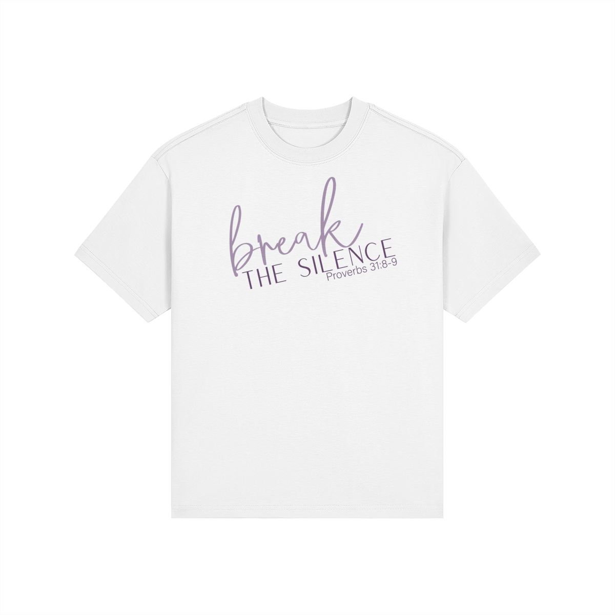 Break the Silence High-Wasted Classic Fit Tee - Image 1